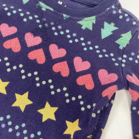 Primary 2pc Child's Christmas Tree Fair Isle Pajama Size 2-3 100% Organic Cotton - Picture 4 of 10